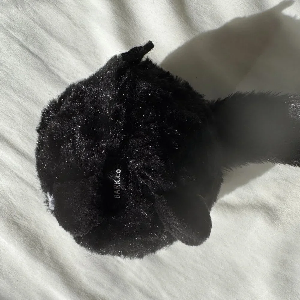 NWOT Bark Box BLACK ALLEY CAT Dog Toy, Super Chewer with Ball Inside, Size L